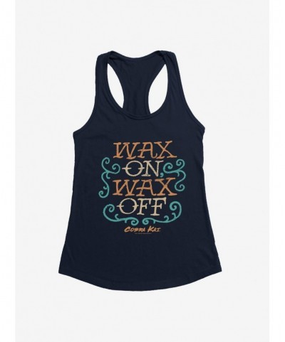 Flash Sale Cobra Kai Wax On, Wax Off Girls Tank $6.77 Tanks