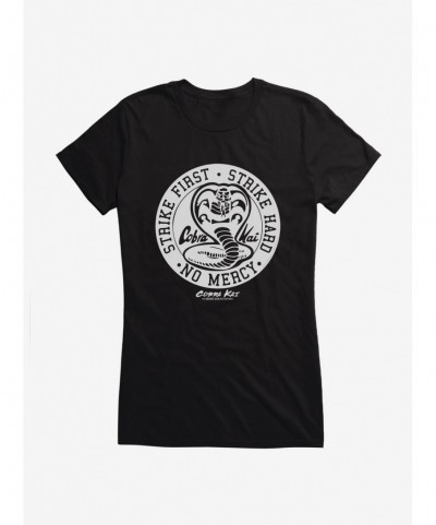 Trendy Cobra Kai Logo Girls T-Shirt $8.76 T-Shirts