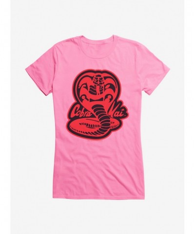 Value for Money Cobra Kai Snake Logo Girls T-Shirt $8.76 T-Shirts