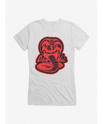 Value for Money Cobra Kai Snake Logo Girls T-Shirt $8.76 T-Shirts