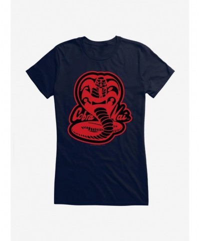 Value for Money Cobra Kai Snake Logo Girls T-Shirt $8.76 T-Shirts