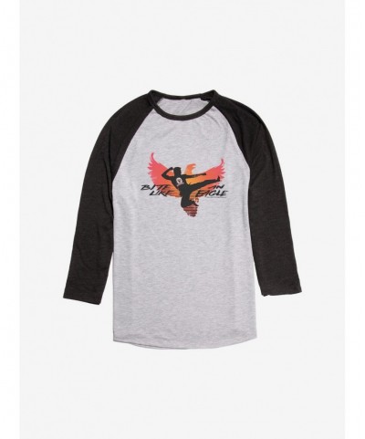 High Quality Cobra Kai Eagle Fang Motto Raglan $6.94 Raglans