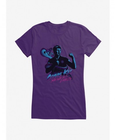 Pre-sale Cobra Kai Never Dies Girls T-Shirt $7.97 T-Shirts