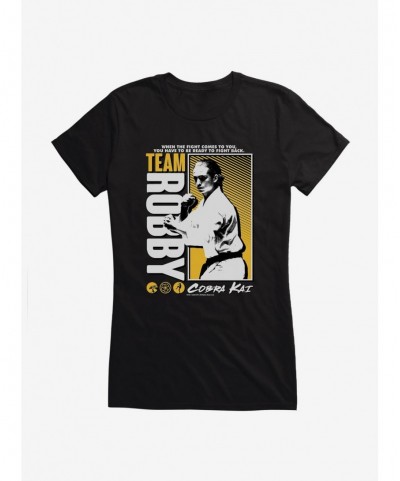 Exclusive Cobra Kai Team Robby Girls T-Shirt $5.98 T-Shirts