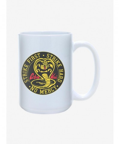 Exclusive Price Cobra Kai Strike Hard, Strike First No Mercy Mug 15oz $7.10 Others