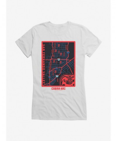 Absolute Discount Cobra Kai San Fernando Valley Map Girls T-Shirt $8.57 T-Shirts