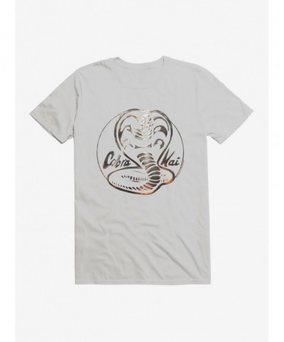 Limited-time Offer Cobra Kai Silver Logo T-Shirt $8.03 T-Shirts