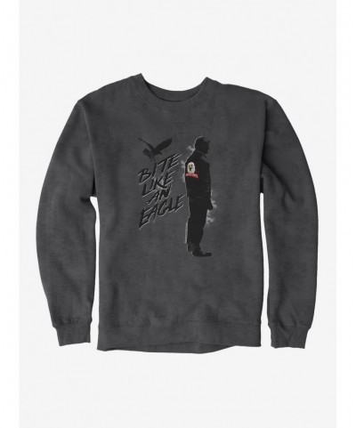 Absolute Discount Cobra Kai Bite Like An Eagle Sweatshirt $13.87 Sweatshirts