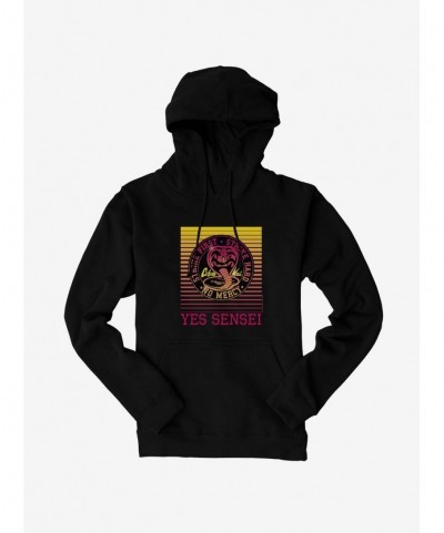 Huge Discount Cobra Kai Yes Sensei Hoodie $15.45 Hoodies