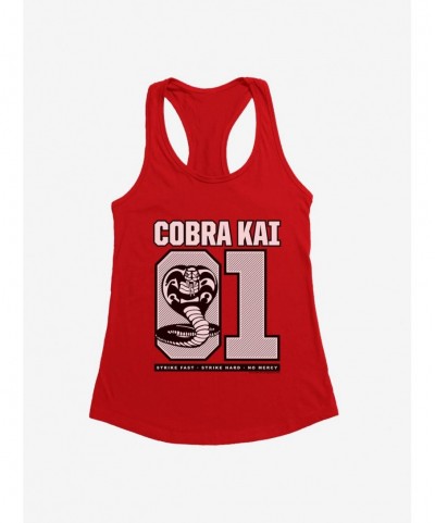 Low Price Cobra Kai S4 Varsity Number Girls Tank $5.98 Tanks