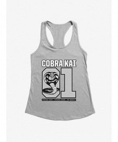 Low Price Cobra Kai S4 Varsity Number Girls Tank $5.98 Tanks