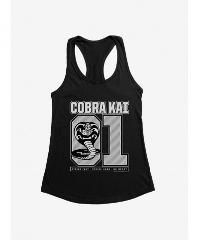 Low Price Cobra Kai S4 Varsity Number Girls Tank $5.98 Tanks