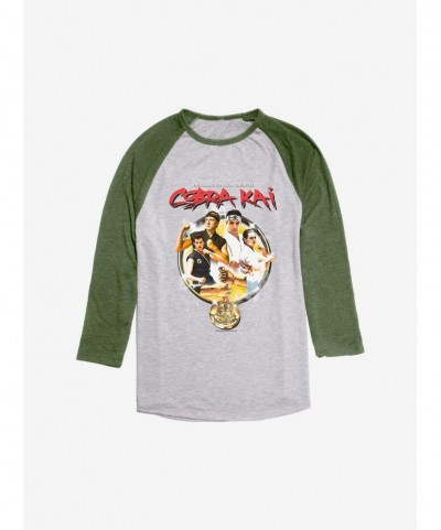 Pre-sale Discount Cobra Kai Karate Kid Saga Continues Raglan $9.02 Raglans