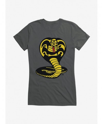 Seasonal Sale Cobra Kai Logo Girls T-Shirt $7.17 T-Shirts