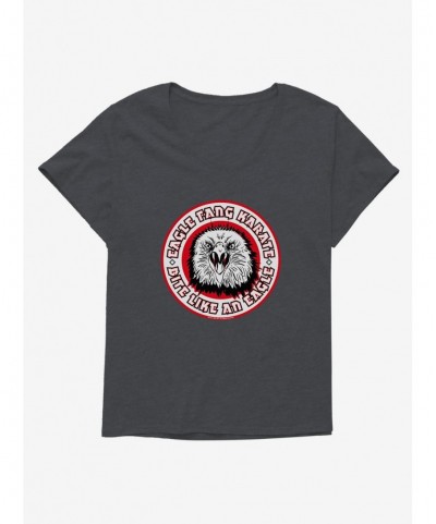 Sale Item COBRA KAI S4 Bite Like An Eagle Girls T-Shirt Plus Size $10.64 T-Shirts