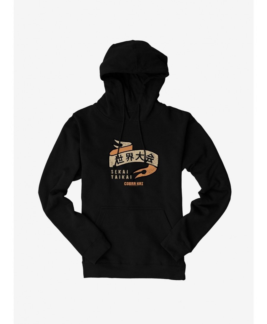 New Arrival Cobra Kai Sekai Taikai Hoodie $15.09 Hoodies