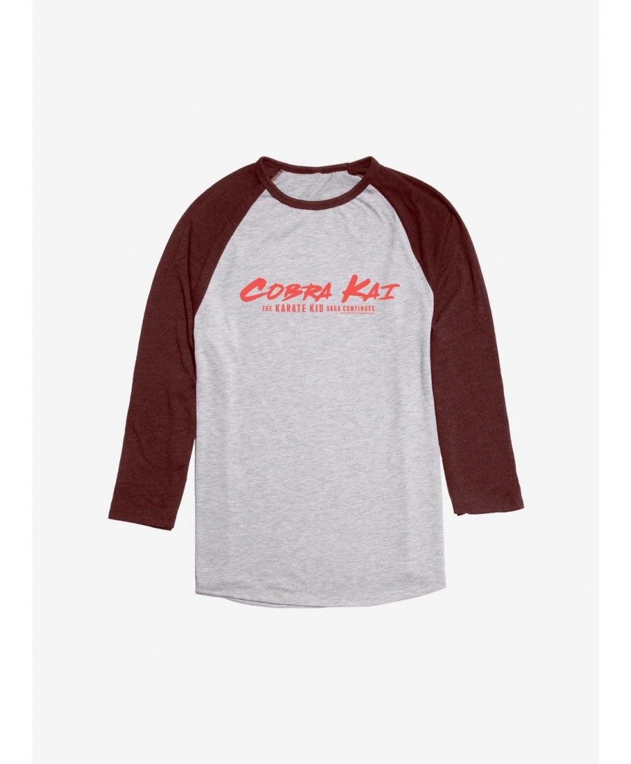 Seasonal Sale Cobra Kai Saga Continues Raglan $10.87 Raglans