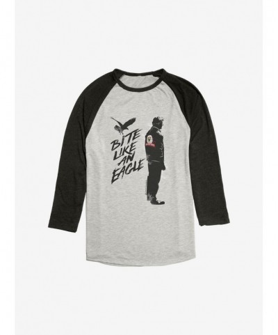 Value for Money Cobra Kai Bite Like An Eagle Raglan $11.10 Raglans