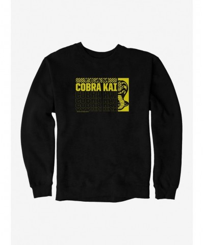 Cheap Sale COBRA KAI S4 Logo Sweatshirt $14.17 Sweatshirts