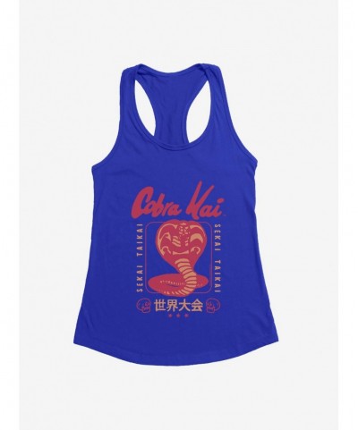 Seasonal Sale Cobra Kai Sekai Taikai Tournament Logo Girls Tank $6.77 Tanks