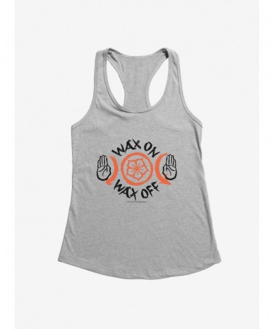 Limited-time Offer Cobra Kai S4 Wax On Wax Off Girls Tank $9.56 Tanks