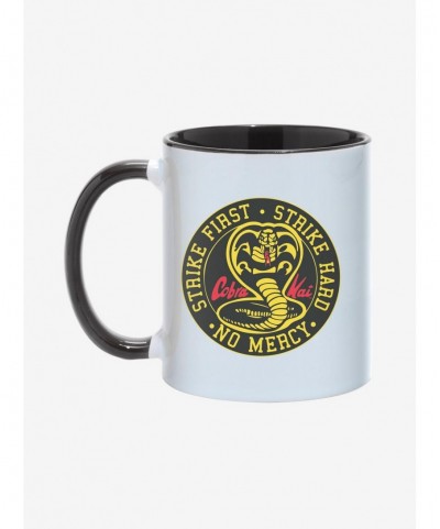 Sale Item Cobra Kai Strike Hard, Strike First No Mercy Mug 11oz $7.77 Others