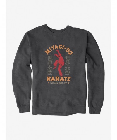 Flash Sale Cobra Kai Wax On Wax Off Sweatshirt $10.63 Sweatshirts