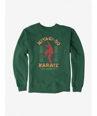 Flash Sale Cobra Kai Wax On Wax Off Sweatshirt $10.63 Sweatshirts