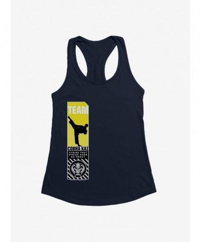 Pre-sale Discount Cobra Kai S4 Action Logo Girls Tank $8.37 Tanks