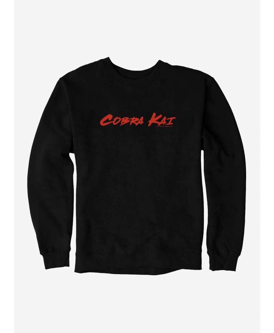 Exclusive Price Cobra Kai Logo Sweatshirt $10.63 Sweatshirts