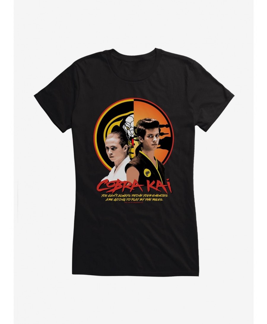 Wholesale Cobra Kai Play By The Rules Girls T-Shirt $6.57 T-Shirts