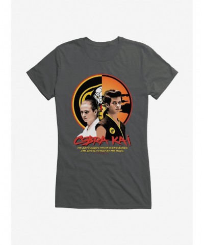 Wholesale Cobra Kai Play By The Rules Girls T-Shirt $6.57 T-Shirts