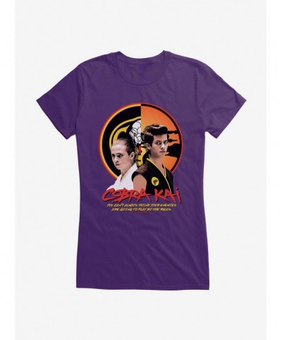 Wholesale Cobra Kai Play By The Rules Girls T-Shirt $6.57 T-Shirts