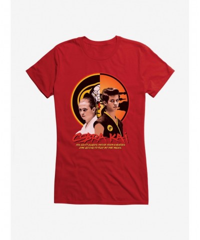 Wholesale Cobra Kai Play By The Rules Girls T-Shirt $6.57 T-Shirts